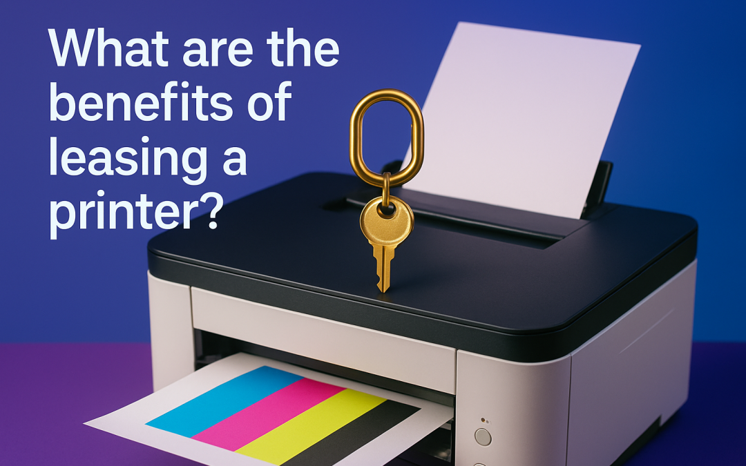 What are the benefits of leasing a printer