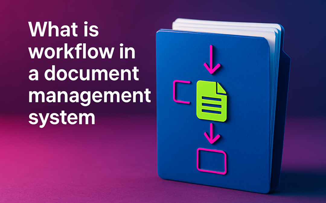 What is workflow in a document management system