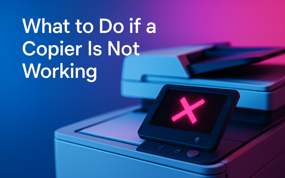What to do if a copier is not working
