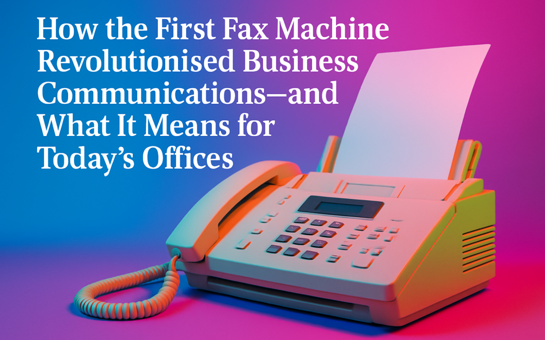 How the First Fax Machine Revolutionised Business Communications—and What It Means for Today’s Offices
