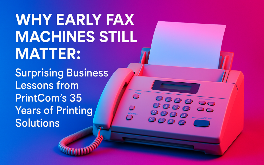 Why Early Fax Machines Still Matter: Surprising Business Lessons from PrintCom’s 35 Years of Printing Solutions