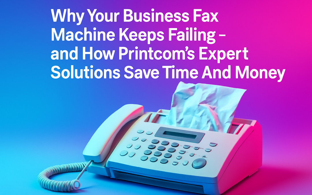 Why Your Business Fax Machine Keeps Failing—And How PrintCom’s Expert Solutions Save Time and Money