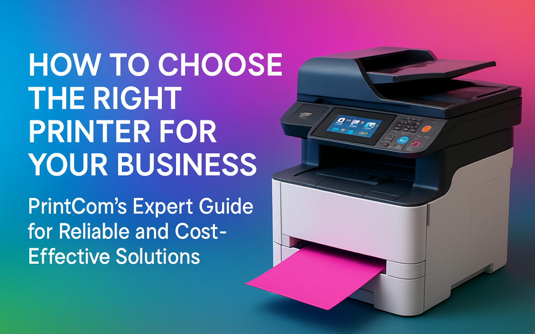 How to Choose the Right Printer for Your Business: PrintCom’s Expert Guide for Reliable and Cost-Effective Solutions